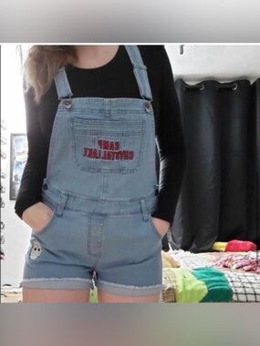 Hot Topic Friday the 13th denim shortalls